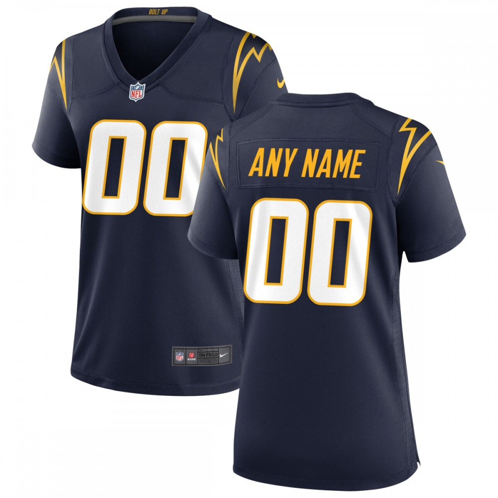 Los Angeles Chargers Nike Women's Alternate Custom Game Jersey - Navy-GridironStore